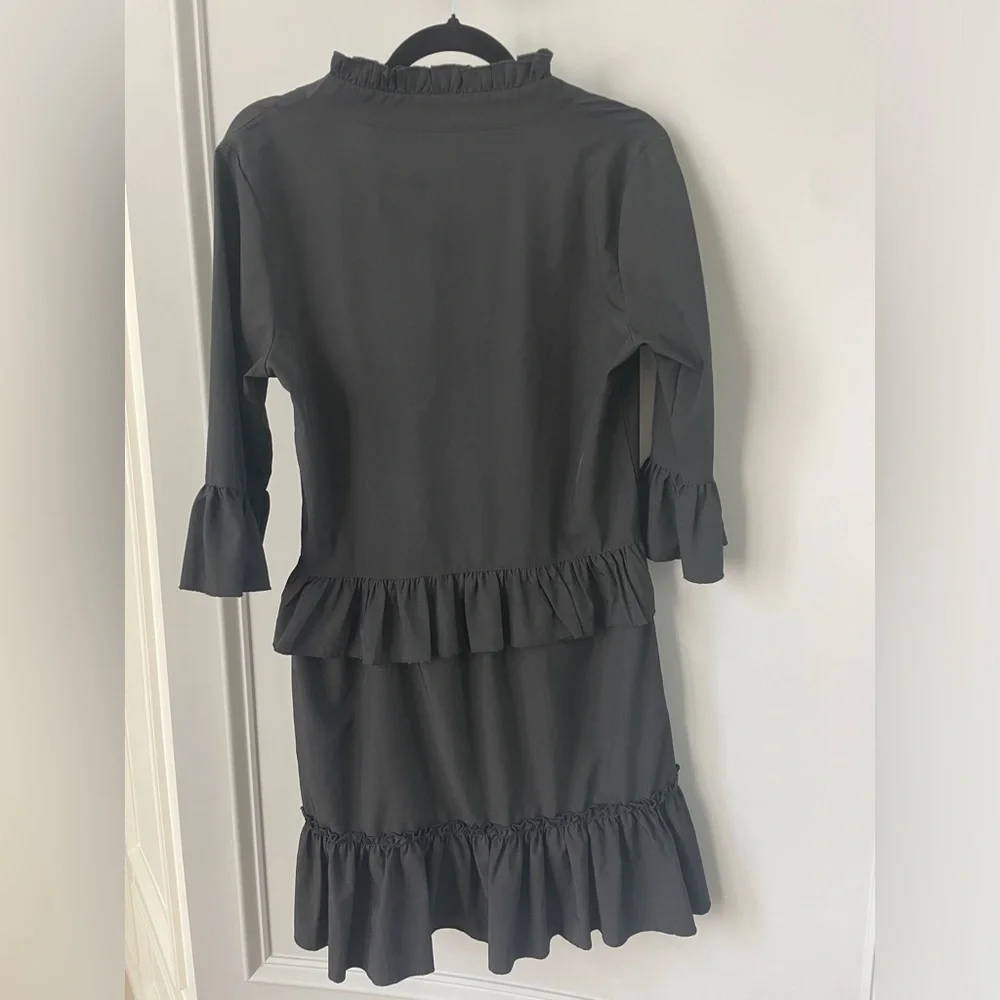 Black Ruffle Dress - Picture 2 of 2